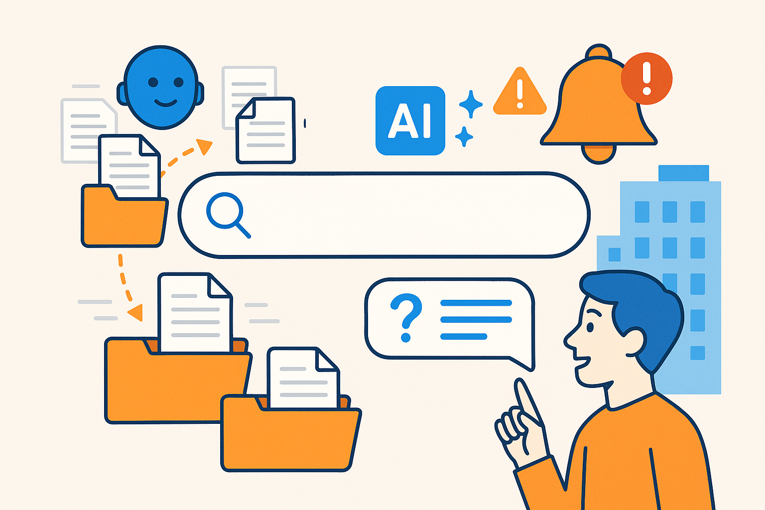 Recherche de documents de copropriete par IA et alertes automatiques