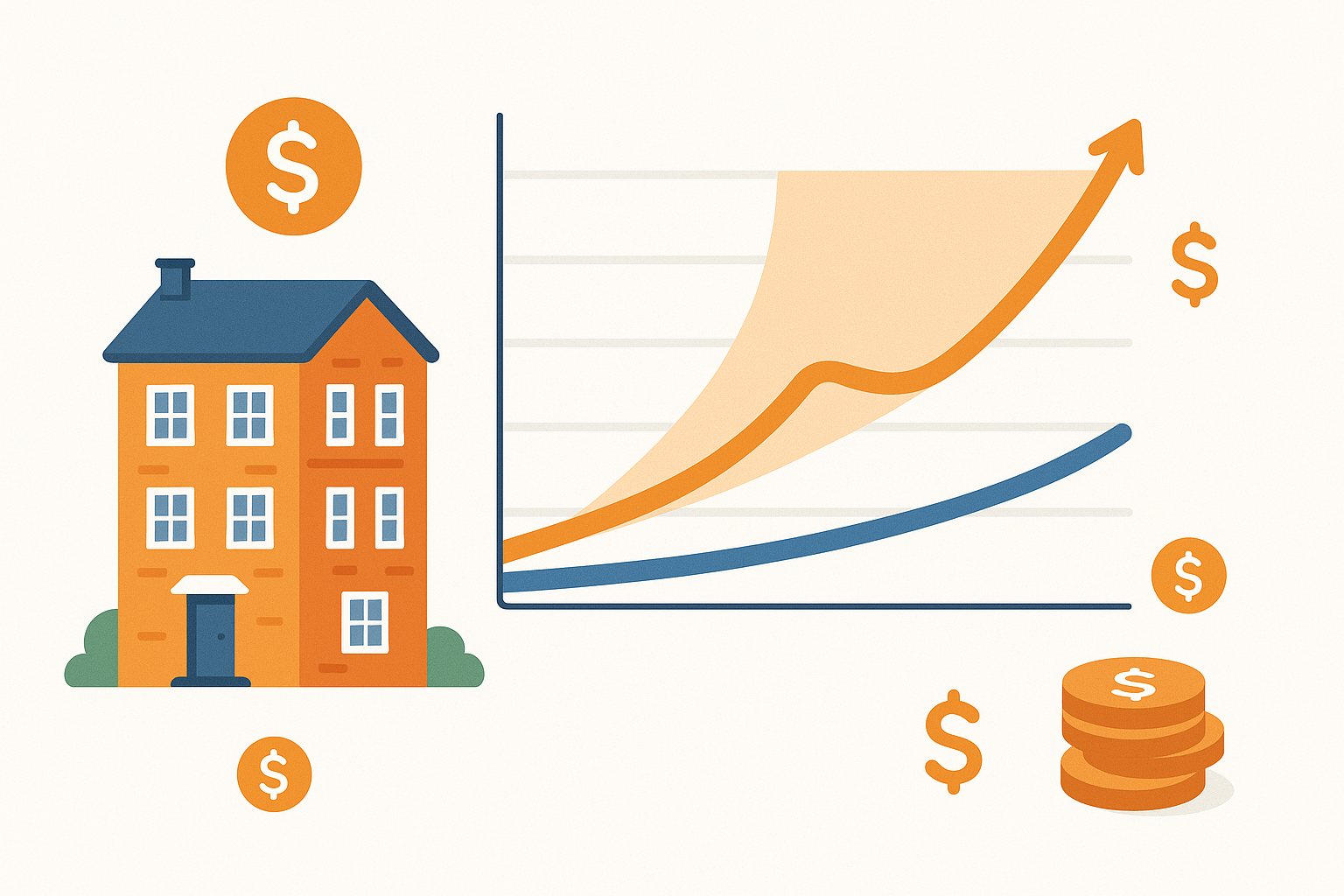 Graphique montrant l'ecart entre le fonds de prevoyance actuel et les besoins projetes d'une copropriete
