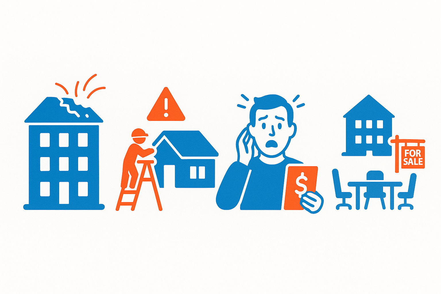 Illustration des consequences en cascade d'un fonds de prevoyance insuffisant en copropriete