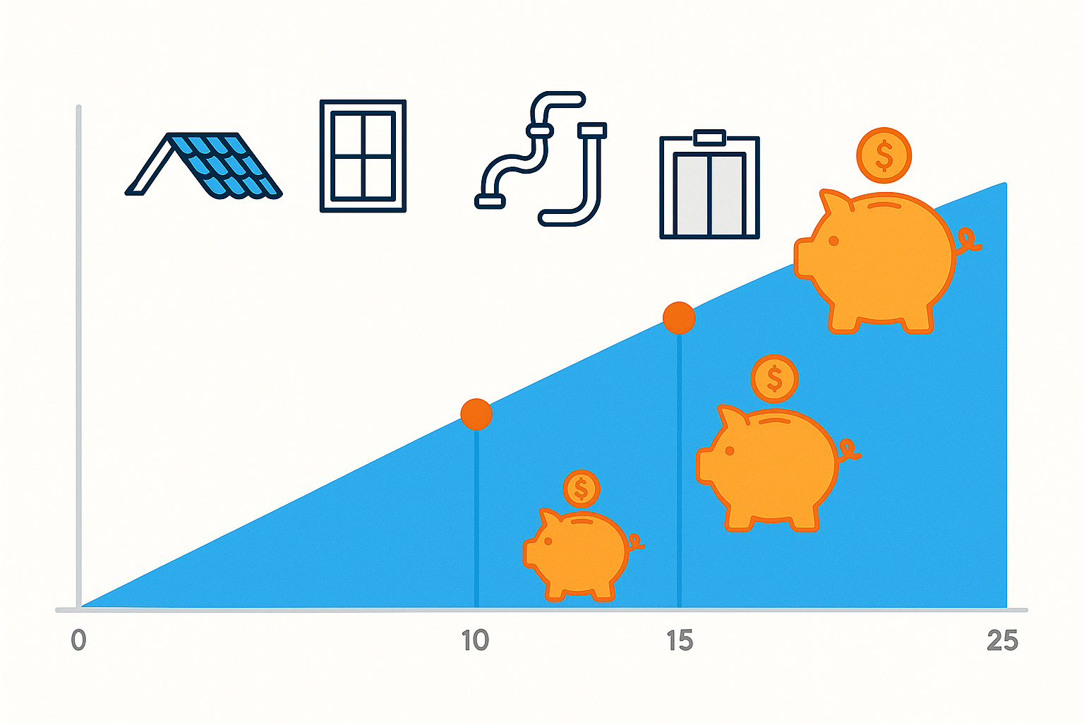 Plan de financement du fonds de prevoyance sur 25 ans pour copropriete quebecoise