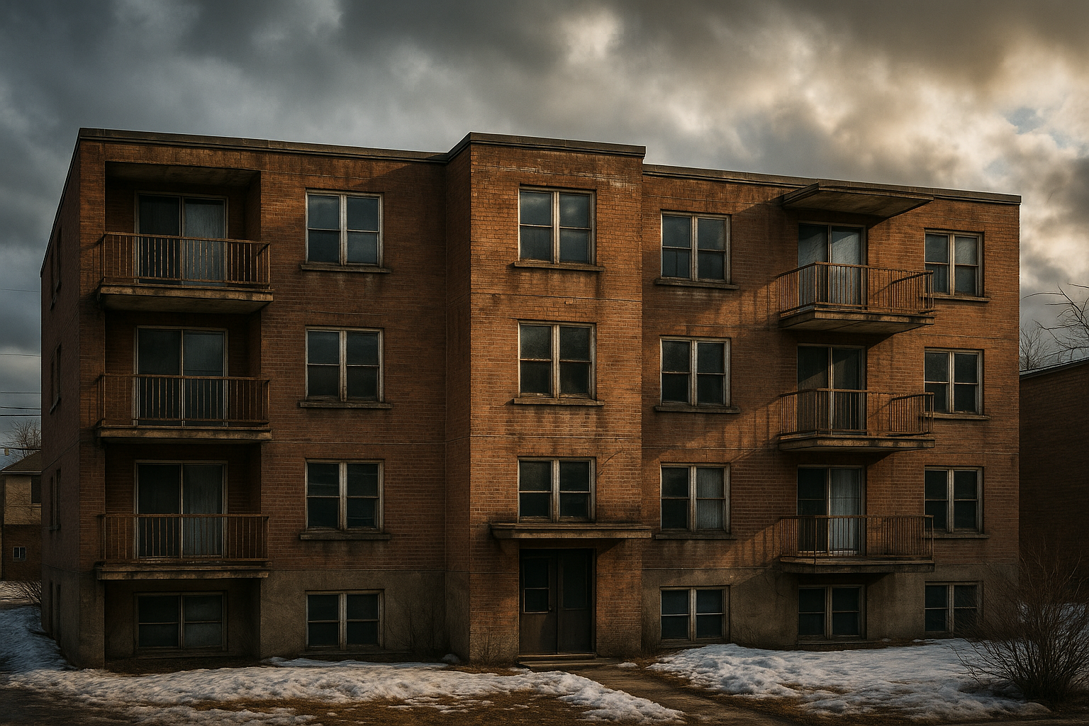 Immeuble de copropriete au Quebec necessitant des travaux de renovation majeurs