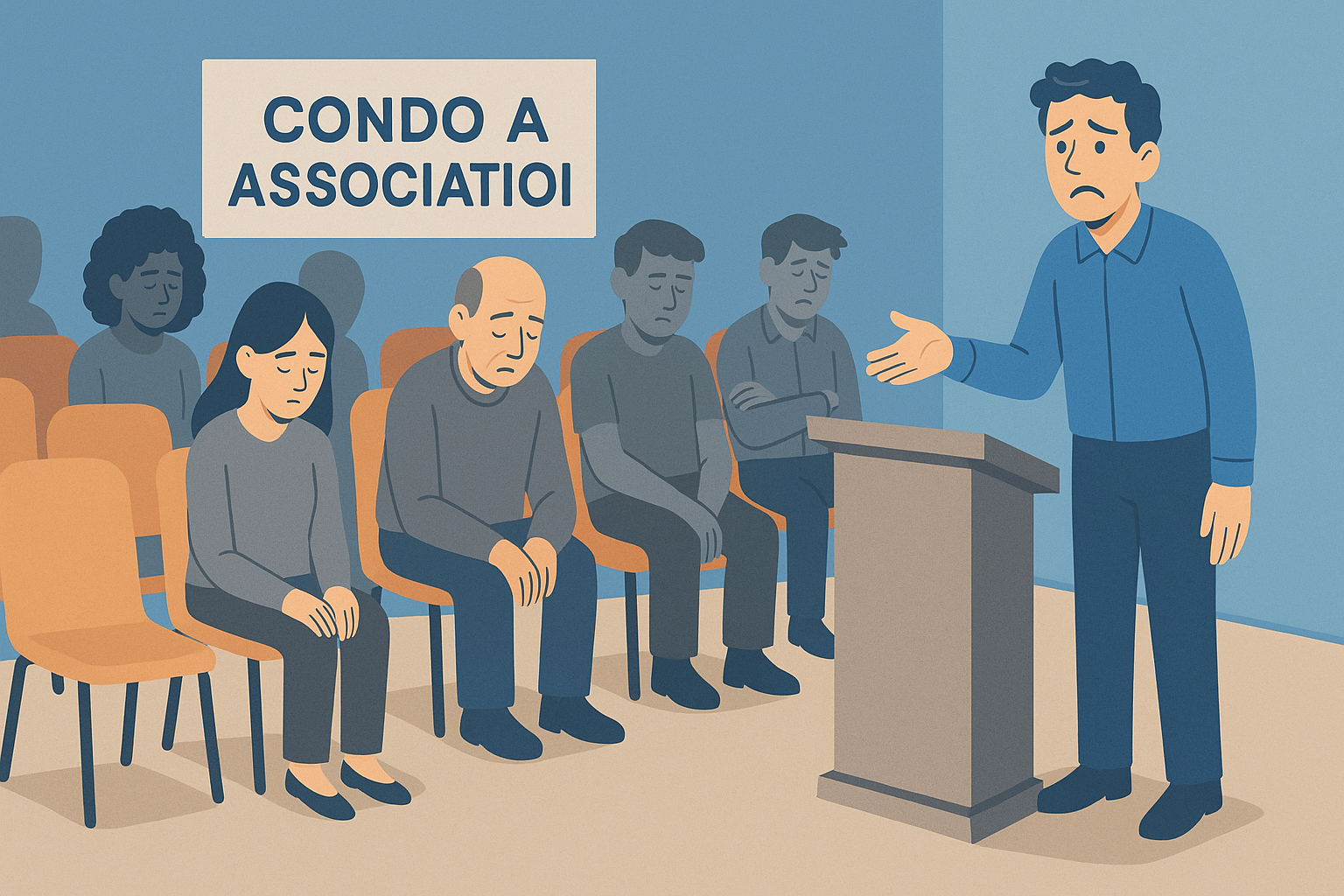 Assemblee de copropriete ou personne ne se porte candidat au conseil d'administration