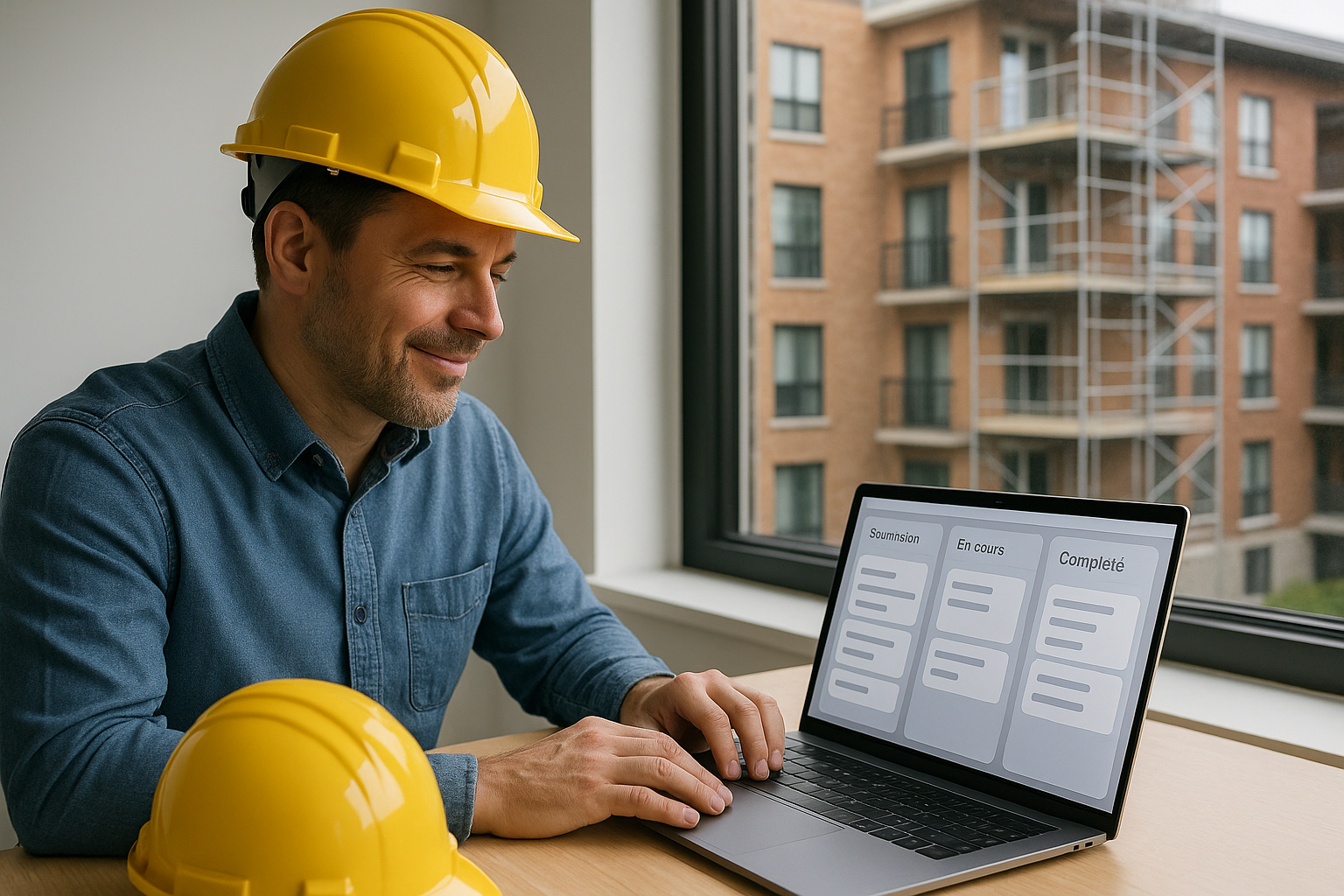 Pipeline d'un entrepreneur montrant le suivi des soumissions et contrats en copropriete