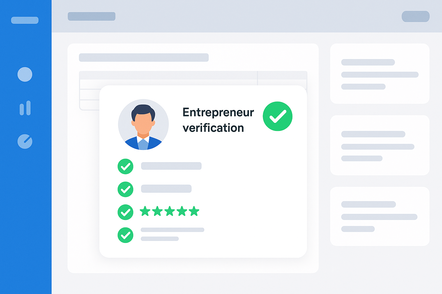 Tableau de bord CondoGenIA affichant la verification automatique RBQ NEQ et avis Google d'un entrepreneur